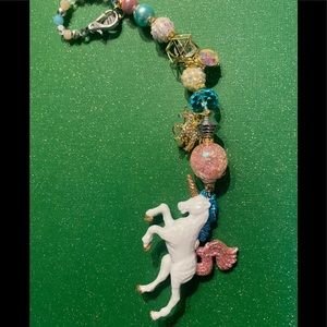 Christmas Unicorn dangle